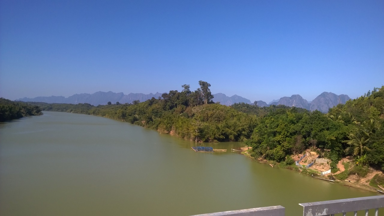 Wieder eine Flussquerung, der Mekong ist es aber nicht.