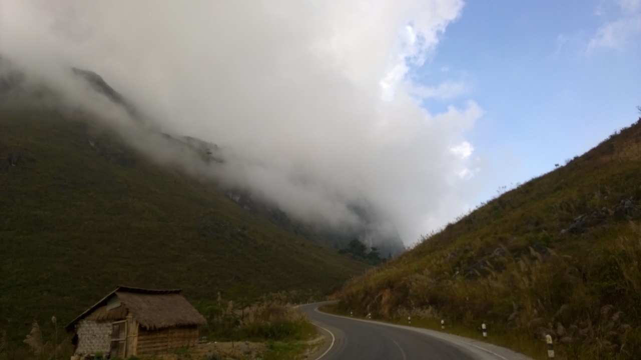 Den Wolken ganz nah auf 1700 m bevor es wieder runter ging.